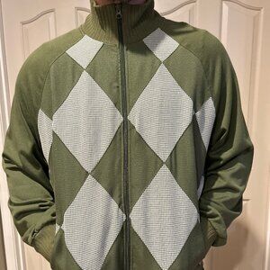 Army Green Puma Argyle Jacket (Men’s XL)